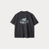 Vintage Flocked Animal Print T-Shirt – Men’s Cotton Summer Tee